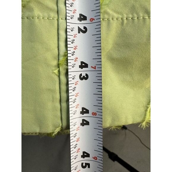 Ganni Green Dress with puff sleeves Midi suze 34 US 2 - Picture 13 of 16